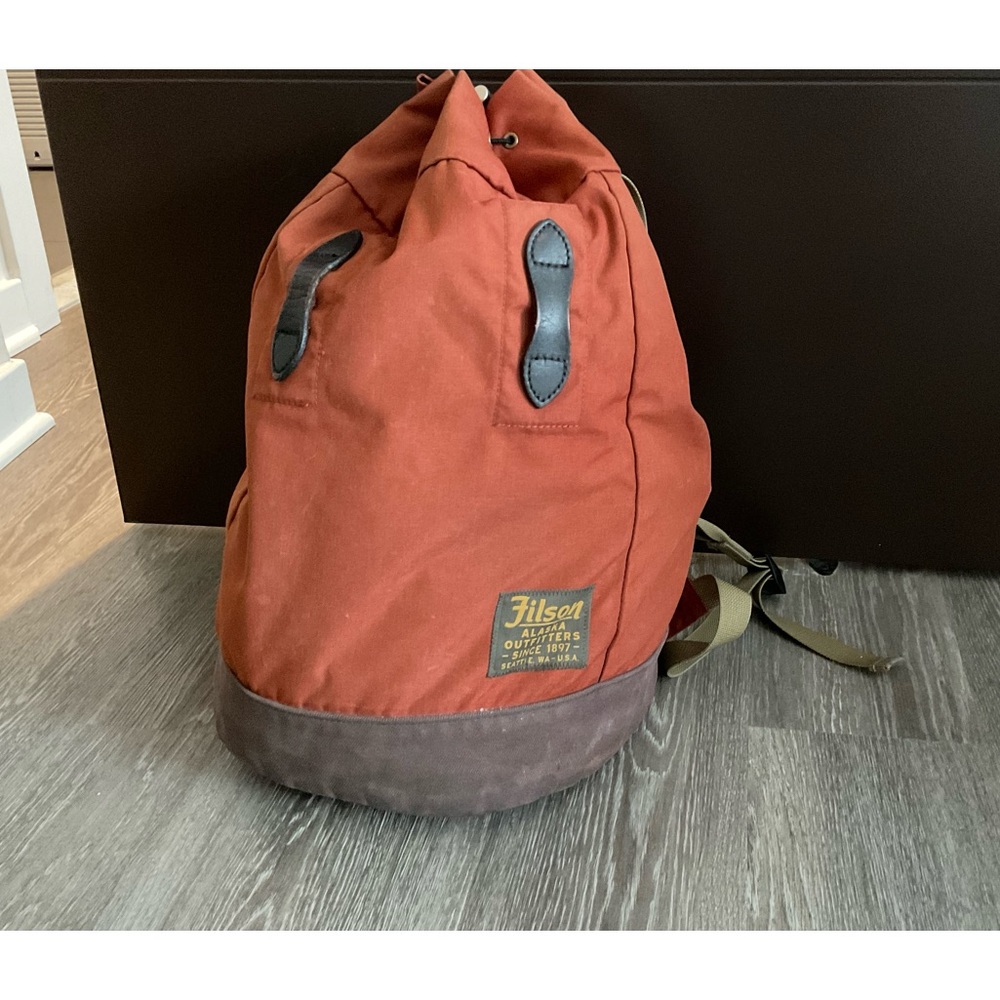 Rust colored Filson Daypack